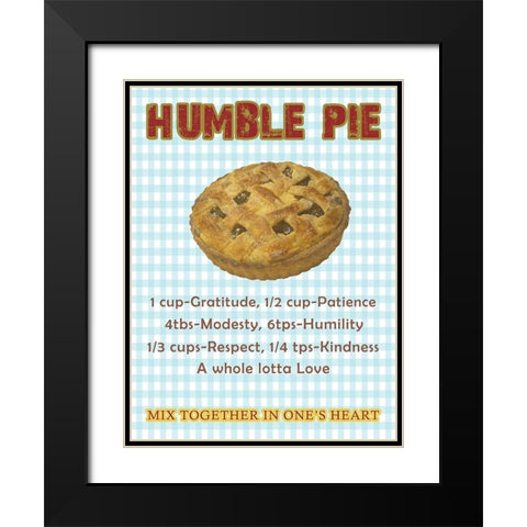 Humble Pie Black Modern Wood Framed Art Print with Double Matting by Lewis, Sheldon