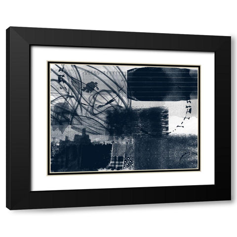 Different Strokes 1 Black Modern Wood Framed Art Print with Double Matting by Lewis, Sheldon