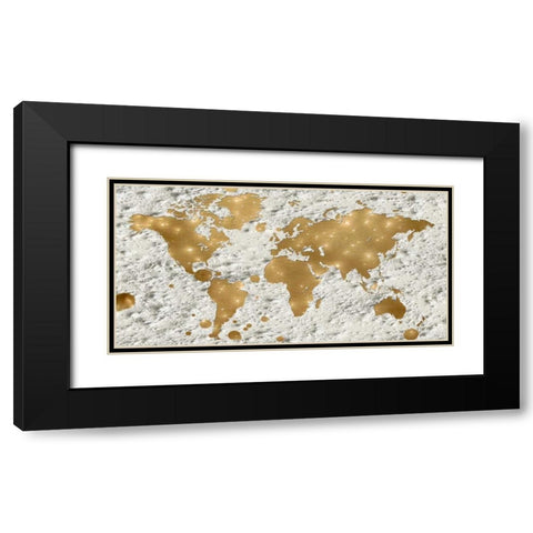 Hello World Black Modern Wood Framed Art Print with Double Matting by Lewis, Sheldon