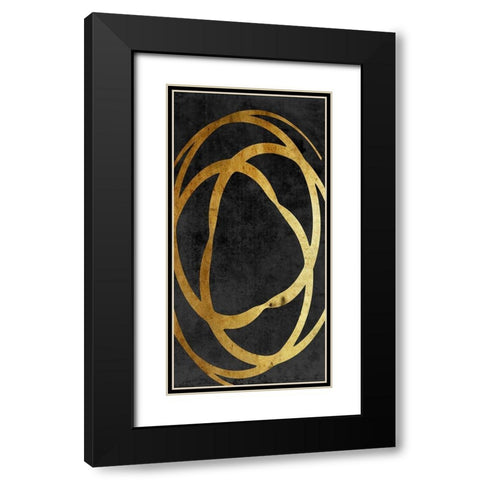 Old Gold 1 Black Modern Wood Framed Art Print with Double Matting by Lewis, Sheldon