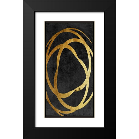 Old Gold 1 Black Modern Wood Framed Art Print with Double Matting by Lewis, Sheldon