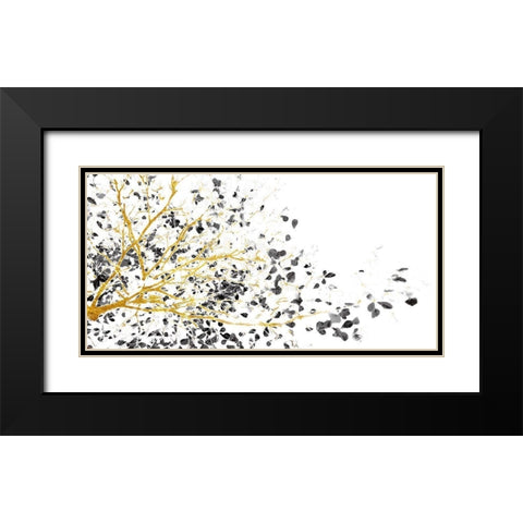 Balance Harmony Black Modern Wood Framed Art Print with Double Matting by Lewis, Sheldon