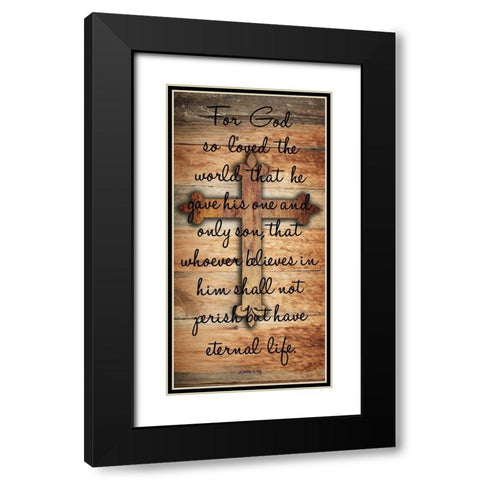 Eternal Life Black Modern Wood Framed Art Print with Double Matting by Lewis, Sheldon