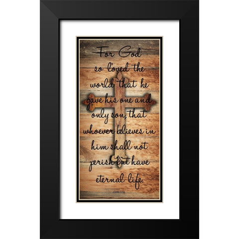 Eternal Life Black Modern Wood Framed Art Print with Double Matting by Lewis, Sheldon