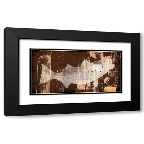 Fish 2 Black Modern Wood Framed Art Print with Double Matting by Lewis, Sheldon