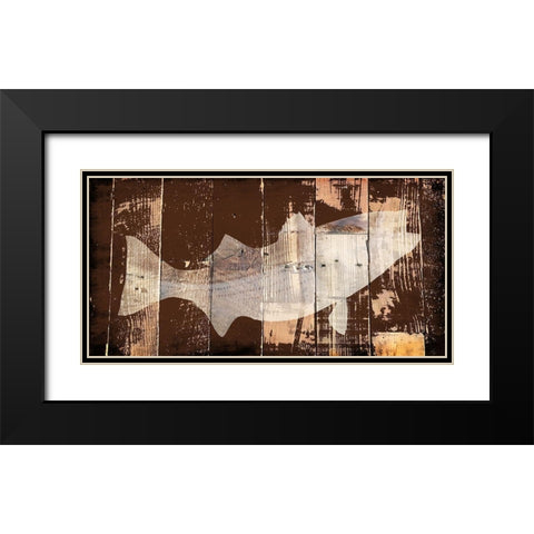 Fish 2 Black Modern Wood Framed Art Print with Double Matting by Lewis, Sheldon