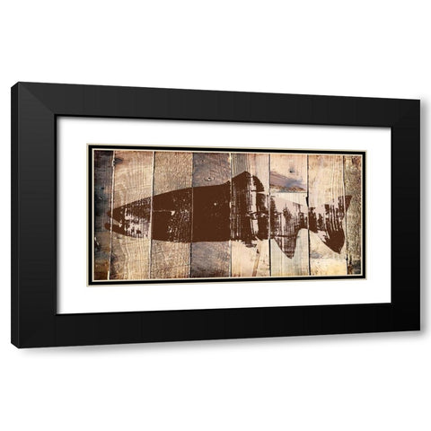 Fish 3 Black Modern Wood Framed Art Print with Double Matting by Lewis, Sheldon