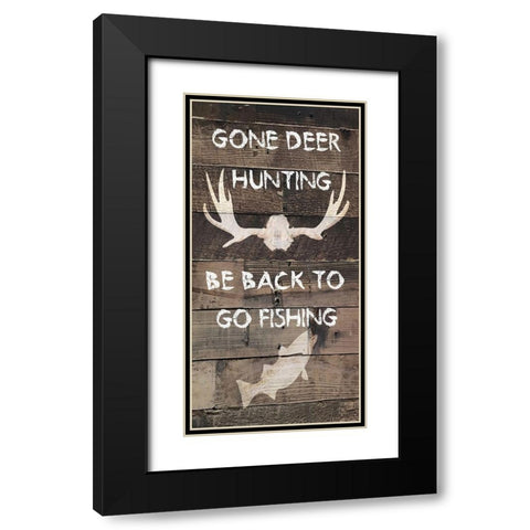 Fishing Next Black Modern Wood Framed Art Print with Double Matting by Lewis, Sheldon