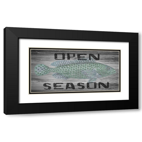 Open Season Black Modern Wood Framed Art Print with Double Matting by Lewis, Sheldon