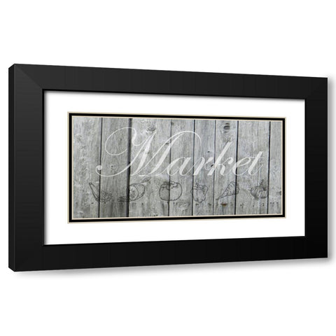 Market Black Modern Wood Framed Art Print with Double Matting by Lewis, Sheldon