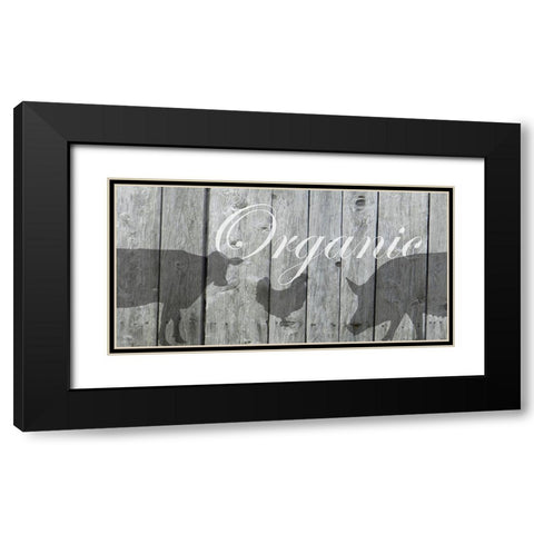 Organic Black Modern Wood Framed Art Print with Double Matting by Lewis, Sheldon