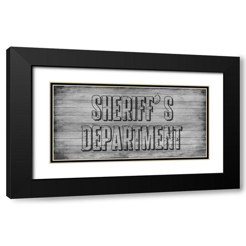 Office Black Modern Wood Framed Art Print with Double Matting by Lewis, Sheldon
