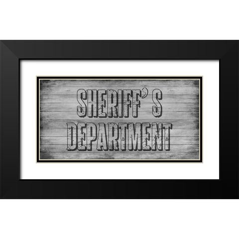 Office Black Modern Wood Framed Art Print with Double Matting by Lewis, Sheldon