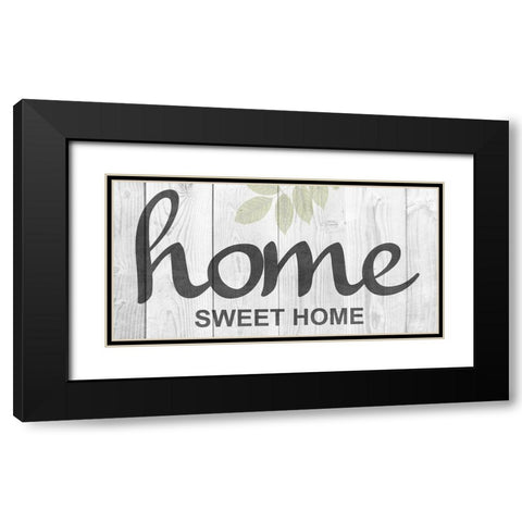 Home Sweet Black Modern Wood Framed Art Print with Double Matting by Lewis, Sheldon