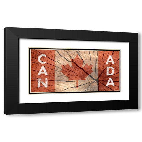Canada Black Modern Wood Framed Art Print with Double Matting by Lewis, Sheldon