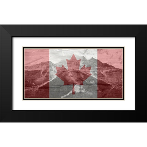 Canada 2 Black Modern Wood Framed Art Print with Double Matting by Lewis, Sheldon