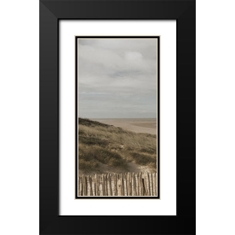 Bathway Beach 1 Black Modern Wood Framed Art Print with Double Matting by Lewis, Sheldon