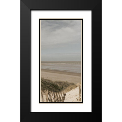 Bathway Beach 3 Black Modern Wood Framed Art Print with Double Matting by Lewis, Sheldon