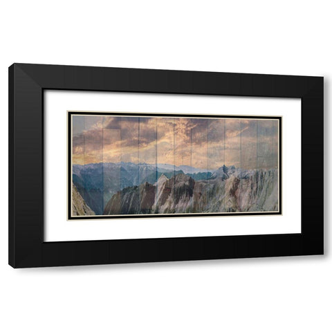 Far Out In The Distance Black Modern Wood Framed Art Print with Double Matting by Lewis, Sheldon