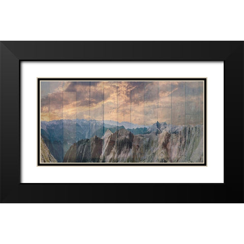 Far Out In The Distance Black Modern Wood Framed Art Print with Double Matting by Lewis, Sheldon