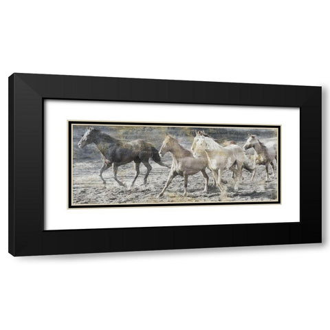 Free Spirits Black Modern Wood Framed Art Print with Double Matting by Lewis, Sheldon