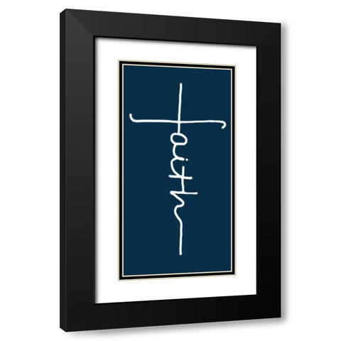 Faith Black Modern Wood Framed Art Print with Double Matting by Lewis, Sheldon