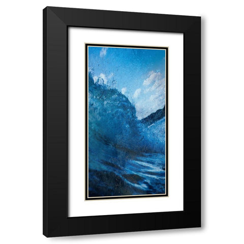 Cool Wave 2 Black Modern Wood Framed Art Print with Double Matting by Lewis, Sheldon