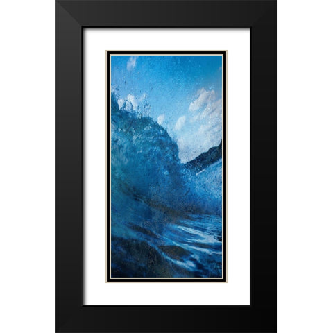 Cool Wave 2 Black Modern Wood Framed Art Print with Double Matting by Lewis, Sheldon