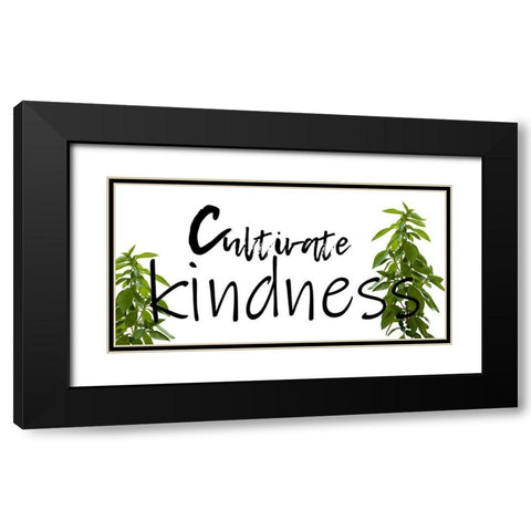 Kindness Black Modern Wood Framed Art Print with Double Matting by Lewis, Sheldon