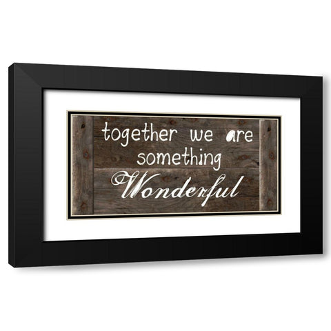 Something Wonderful Black Modern Wood Framed Art Print with Double Matting by Lewis, Sheldon
