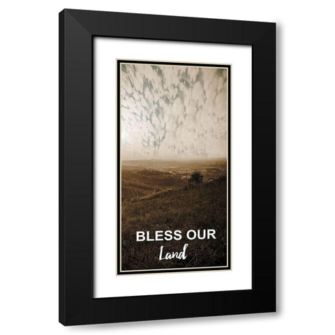 Evening Cool Black Modern Wood Framed Art Print with Double Matting by Lewis, Sheldon