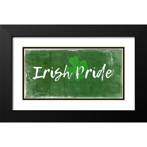 Irish Pride Black Modern Wood Framed Art Print with Double Matting by Lewis, Sheldon