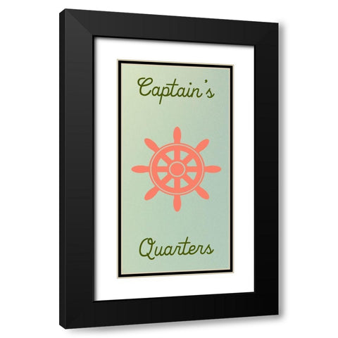CaptainS Quarters Black Modern Wood Framed Art Print with Double Matting by Lewis, Sheldon