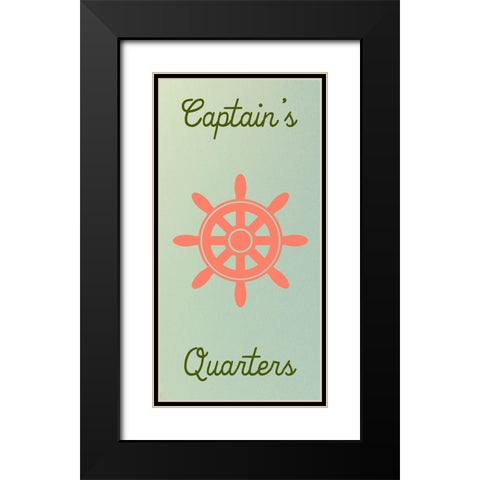 CaptainS Quarters Black Modern Wood Framed Art Print with Double Matting by Lewis, Sheldon