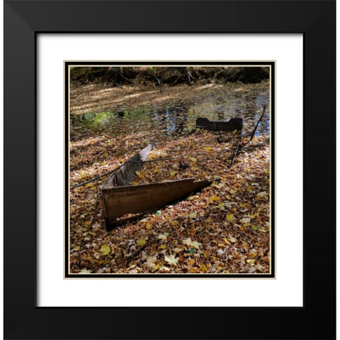 Dreamy Creek Black Modern Wood Framed Art Print with Double Matting by Lewis, Sheldon