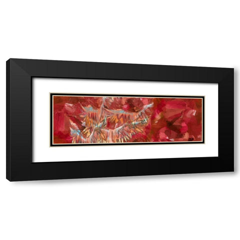 Red And Wings Black Modern Wood Framed Art Print with Double Matting by Butcher, Sarah
