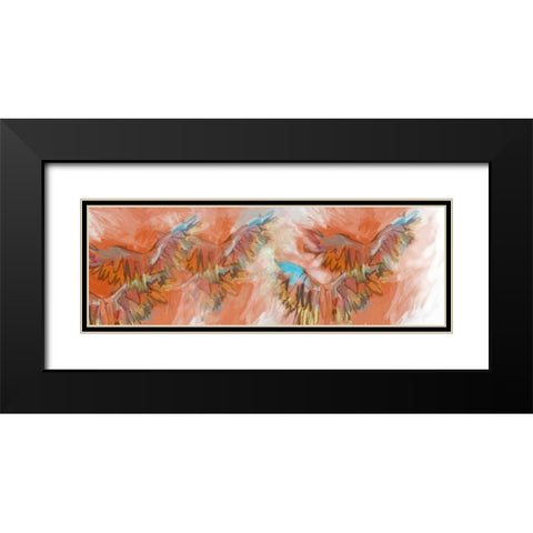 Wings Of Grace Black Modern Wood Framed Art Print with Double Matting by Butcher, Sarah