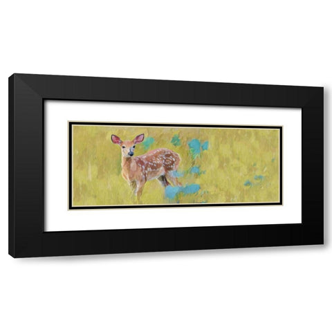 Beau Deer Black Modern Wood Framed Art Print with Double Matting by Butcher, Sarah
