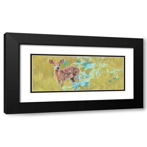 Doe With Magnolia Black Modern Wood Framed Art Print with Double Matting by Butcher, Sarah