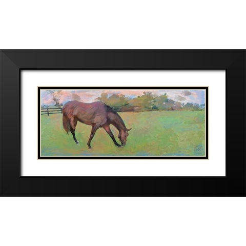 Miss Temple 1 Black Modern Wood Framed Art Print with Double Matting by Butcher, Sarah