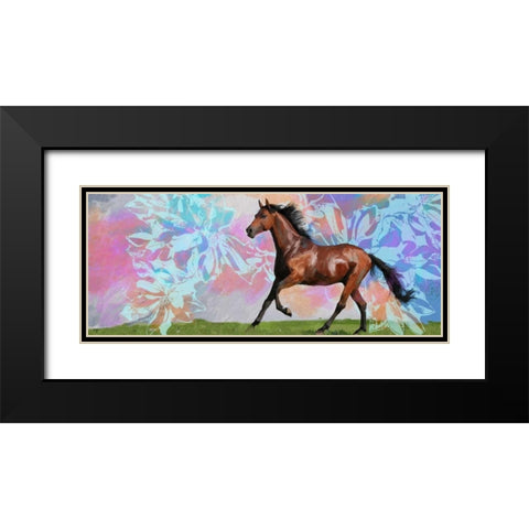 Free Rein 1 Black Modern Wood Framed Art Print with Double Matting by Butcher, Sarah