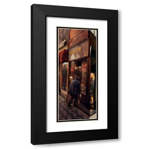 Alley Shop 2 Black Modern Wood Framed Art Print with Double Matting by Butcher, Sarah