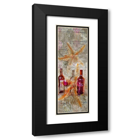 Starfish Black Modern Wood Framed Art Print with Double Matting by Butcher, Sarah