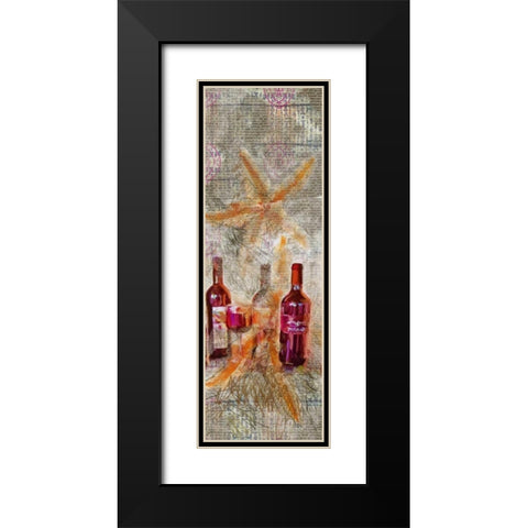 Starfish Black Modern Wood Framed Art Print with Double Matting by Butcher, Sarah