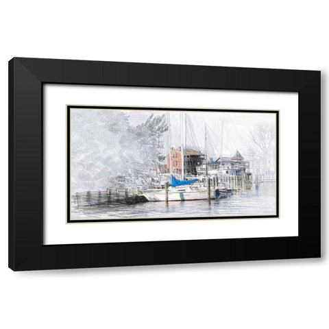 St Michaels Black Modern Wood Framed Art Print with Double Matting by Butcher, Sarah