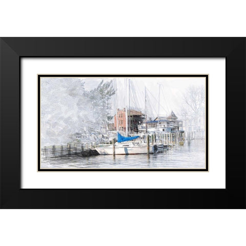 St Michaels Black Modern Wood Framed Art Print with Double Matting by Butcher, Sarah