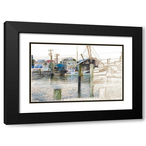 West Marine Black Modern Wood Framed Art Print with Double Matting by Butcher, Sarah