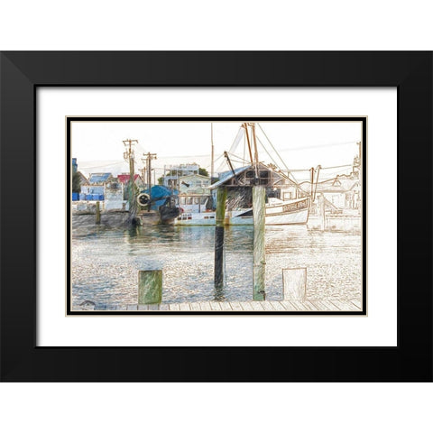West Marine Black Modern Wood Framed Art Print with Double Matting by Butcher, Sarah