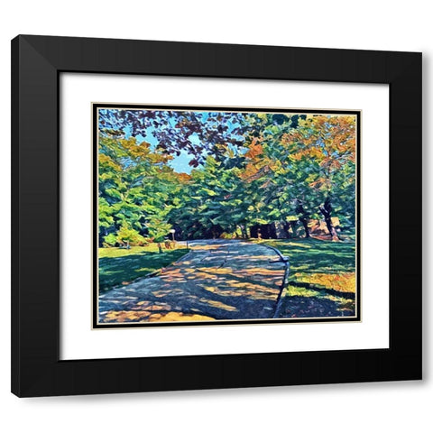 Shady View Black Modern Wood Framed Art Print with Double Matting by Butcher, Sarah