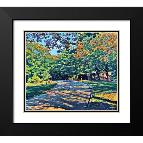 Shady View Black Modern Wood Framed Art Print with Double Matting by Butcher, Sarah